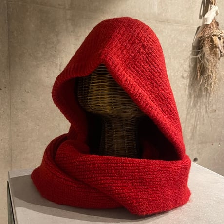 2512HW056#B(S)/ Hoodie muffler（Red）