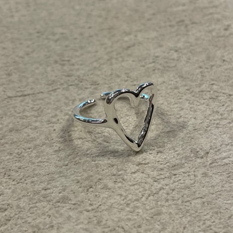 2406RG0483 / Nuance heart design ring（Silver）