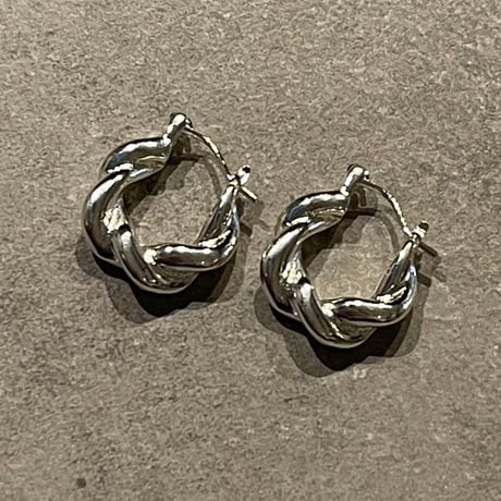 2505PR0785 / Twist hoop mini pierce（Silver）