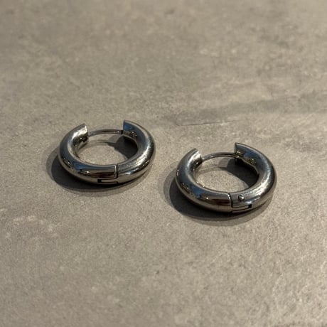 2504PR0773 / stainless  hoop Pierce（Silver）