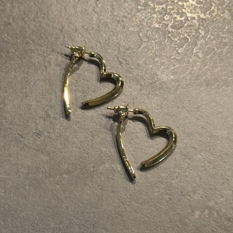 2504PR0776 /  Heart hoop Pierce（Gold)