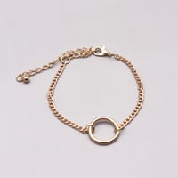 One Ring design Chain Bracelet（Gold）/ 2108_BR090