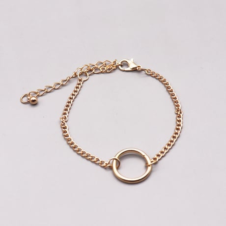 One Ring design Chain Bracelet（Gold）/ 2108_BR090