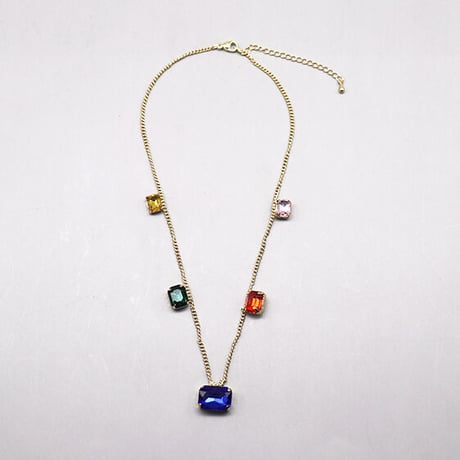 Bijous stone  Necklace（Gold）/ 2110-NC114