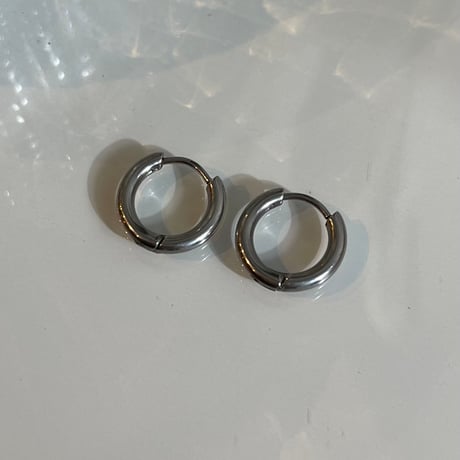 2311PR0600 / Simple mini hoop Pierce（Silver）