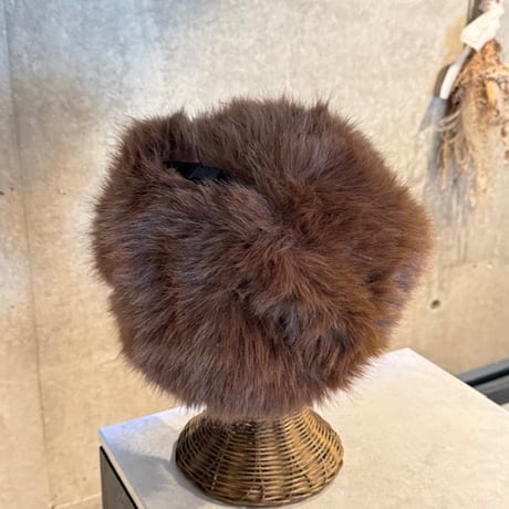 2412SL11047BR(S)/ Volume flight fur cap（Brown）