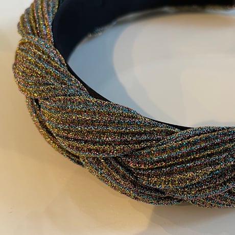 2401HA0043 / Twist glitter color headband（Yellow）