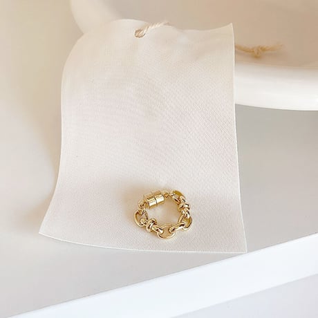 Magnet Clip Earrings Cuff （GOLD）  / EC-040