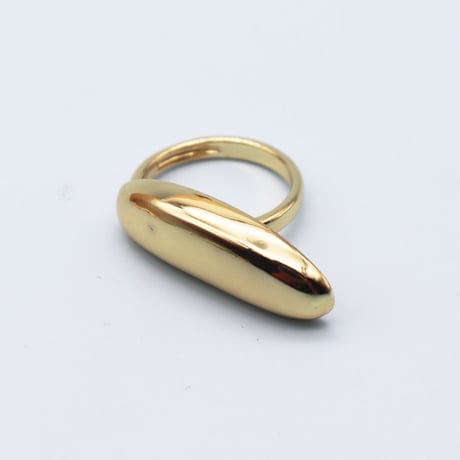 Creative Water Drop Geometric ring （Gold） /  2107-RG117