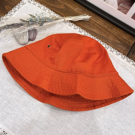 2409HW0055(S)/ Washed Bucket hat（Orange）