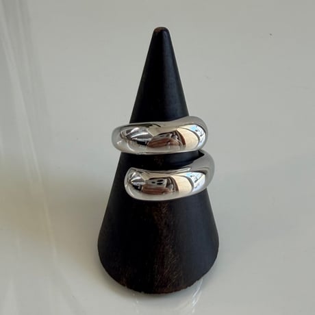 2604RG0779 / Twist drop ring（Silver）