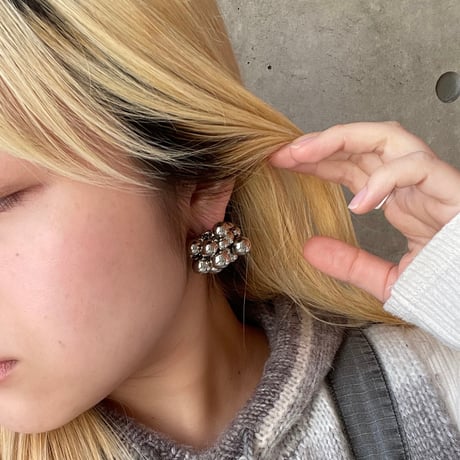 2405PR0714 / Common metal ball pierce （Silver）