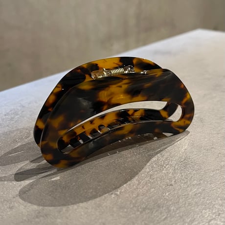 2602HA0082(S)/ Marble curve Hair Clip （Brown）