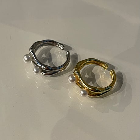 2312RG0366 / Nuance pearl ring（Silver）