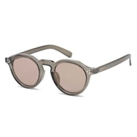 【 Select 】Vintage Retro Crown Pant Frame Sunglasses (Clear Olive/Brown)