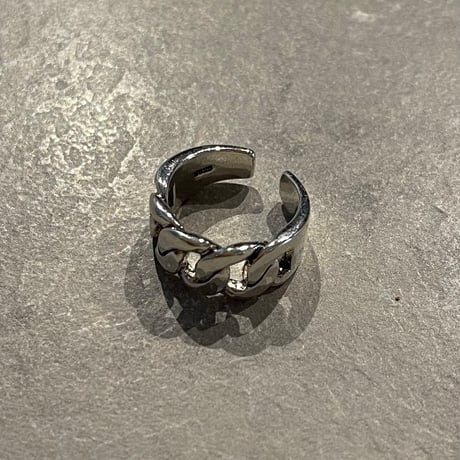 2406RG0490 /  Twist chain design ring（Silver）