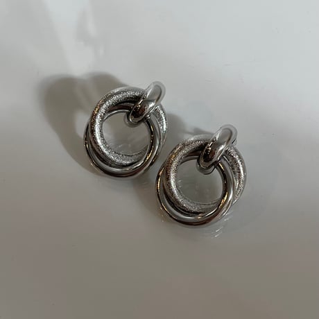 2401PR0644 / Double circle twist Pierce（Silver）
