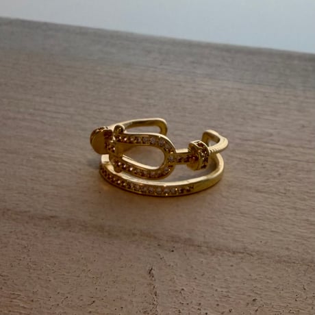 2605RG0788 / Stone line design ring（Gold）