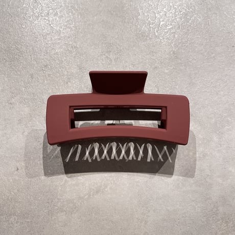 2305HA0026 / Square color Hair clip（Wine red）