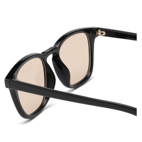 【 Select 】Square Flat Lens Sunglasses (Black/Lt.Smoke)