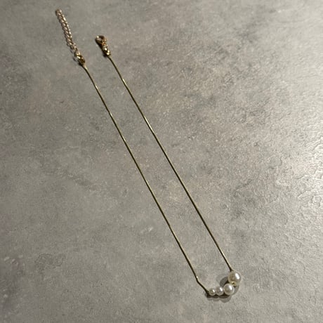 2411NC0270 /4size Pearl design necklace（Pearl）
