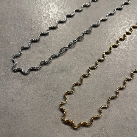 2502NC0290 / Wave chain Necklace（Silver）
