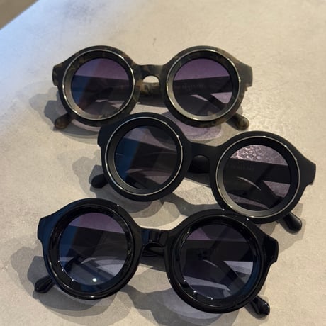 SE25SG_CA021（S） /  Round Sunglasses (Black/Blue）