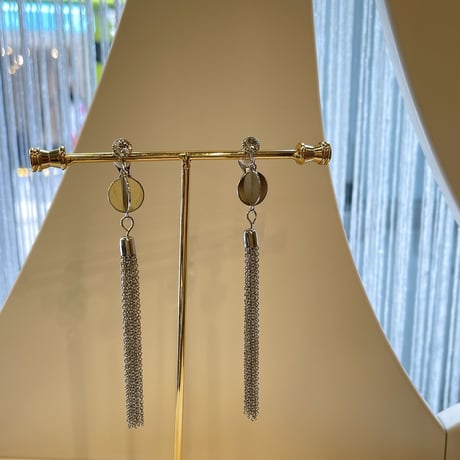 fringe chain earring（Silver）/ 2203_ER0107