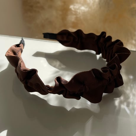 2401HA0046 / Gather headband（Brown）