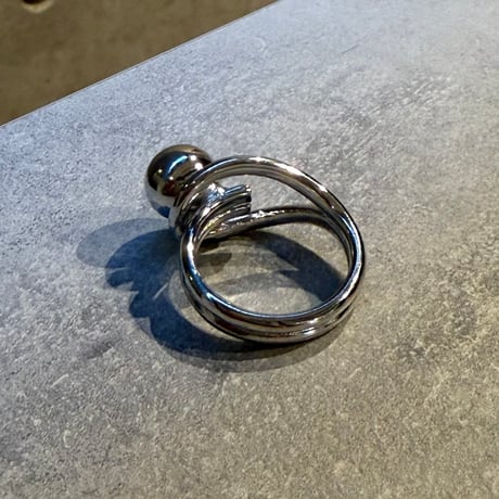 2602RG0746 / Twist ball ring （Silver）