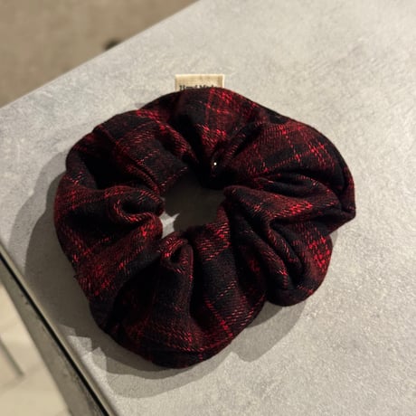 2511HA0076（S）/ Check Hair rubber（Red)