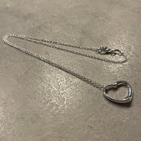 2502NC0285 / Twist heart motif Necklace（Silver）