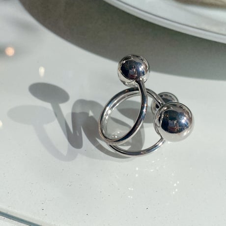 2309RG0313/ Big ball Ring （Silver）