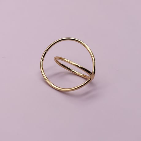 Metal Distortion Clip Earcuff （Gold/left） / EC057