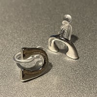 2302_ER0136／Mini U Design Clip Earings（Silver）