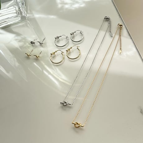 2310NC0203 / Knot twist Necklace（Gold）