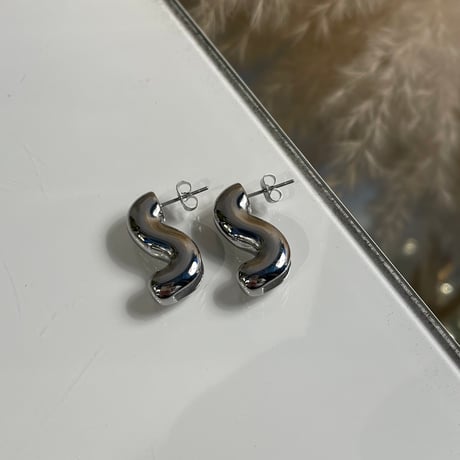 2403PR0662 / S curve design Pierce（Silver）