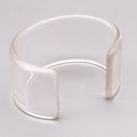 Acrylic Resin Geometric Open Bangle（Clear）/ 2109_BR099