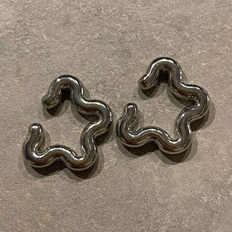 2411EC012 / Star motif 2piece Ear Cuff（Silver）