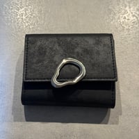 2509GS040(S)/ Point Tri-fold Wallet（Black)