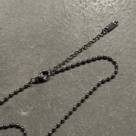 2505NC0339 / Oval bees necklace（Silver）