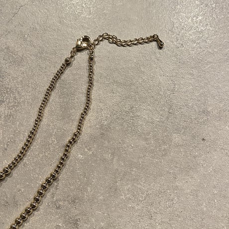 2302NC0180 / Big & small metal ball necklace (Gold)