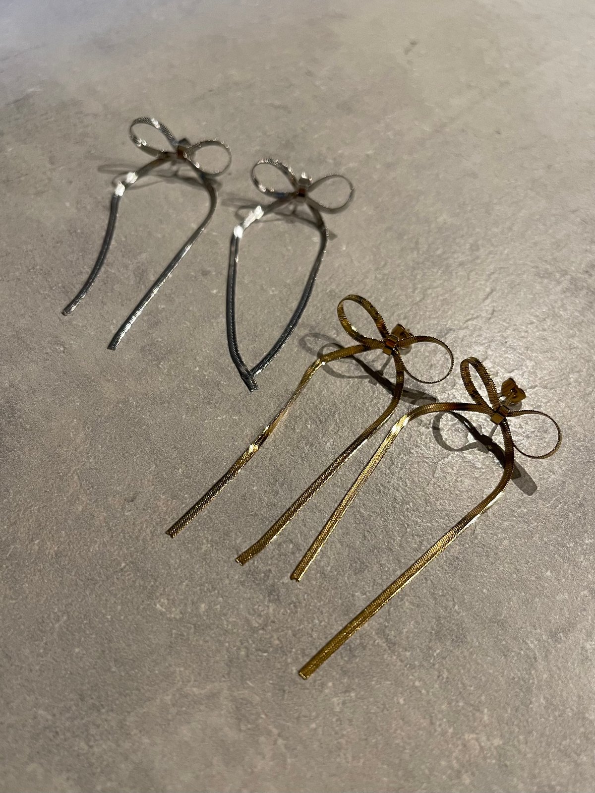 アクセサリー fiction tokyo Ribbon Pierce [Silver925] Ribbon Pierce/Earring [Silver925] | FICTION TOK