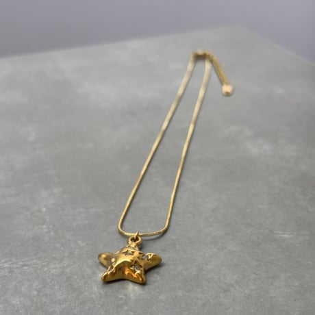 2606NC0400 / Metallic star pendant Necklace（Gold）