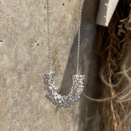 2504NC0335 /  Ring stone necklace（Silver)