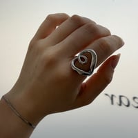 2605RG0787 / Twist heart ring（Silver）