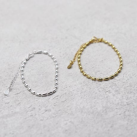 Round Beaded Chain Bracelet （Gold）/ BR-035