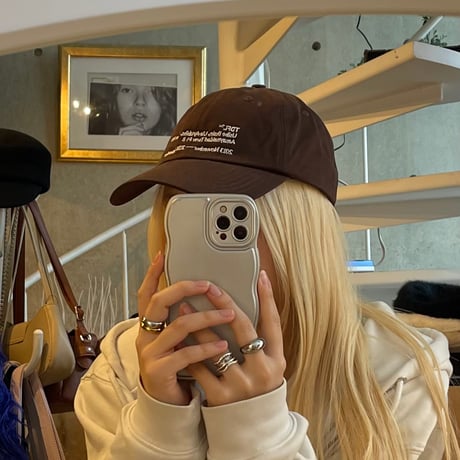 KF251114AST(S) / Text Embroidery Cap（Brown）