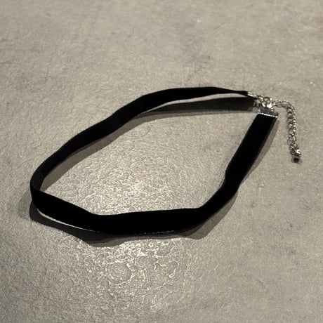 2503NC0329／ simple velours  choker（Black)