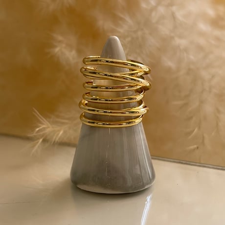2403RG0412 / Spiral line design ring（Gold）